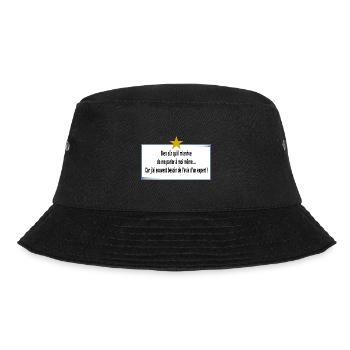 I'm talking to myself - Bucket Hat - black - Front - Lela (165cm)