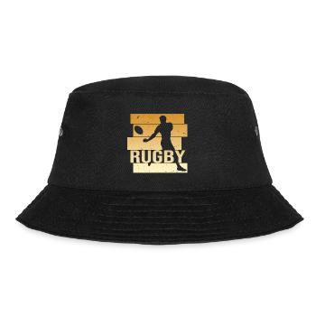 Rugby - Bucket Hat - Schwarz - Vorne - Lela (165cm)