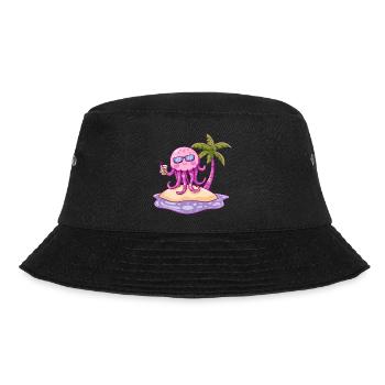 Jellyfish Summer Beach Vacation - Bucket Hat - black - Front - Lela (165cm)