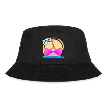 BOOTFAHREN FÖHR INSEL - Bucket Hat - Schwarz - Vorne - Lela (165cm)