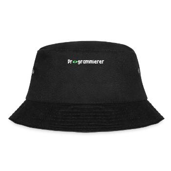 Programmer, Geek, Scripting, Code, Nerd - Bucket Hat - black - Front - Lela (165cm)