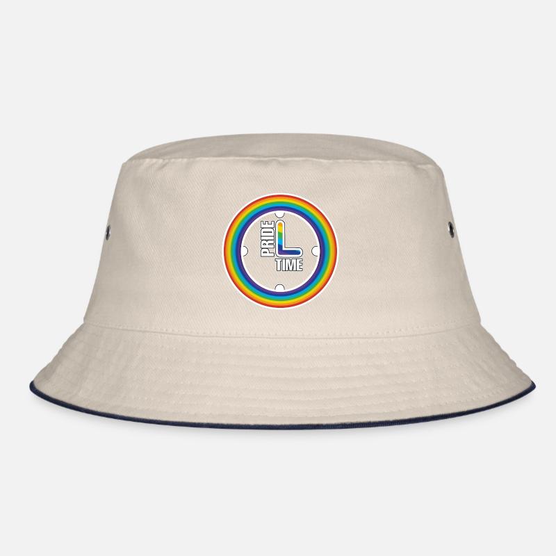 Regenbogen Pride Ring Uhr Bucket Hat