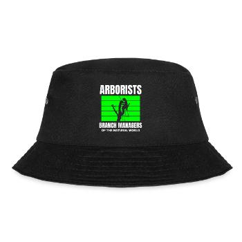 Baumpfleger Baumchirurg Kletterer Klettertrimmer - Bucket Hat - Schwarz - Vorne - Lela (165cm)