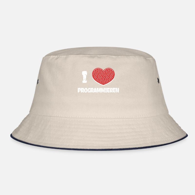 Developer Herz Programmierer Statement Informatik Bucket Hat