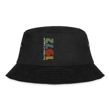 Vintage 1972 - Bucket Hat - Schwarz - Vorne - Lela (165cm)