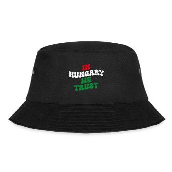 In Hungary we trust - Bucket Hat - Schwarz - Vorne - Lela (165cm)