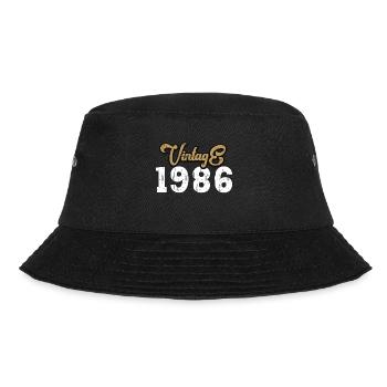 1986 Vintage - Bucket Hat - black - Front - Lela (165cm)