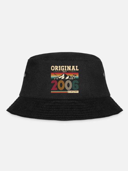 Original 2006 Jahrgang 2006 18. Geburtstag 2006 - Bucket Hat - Schwarz