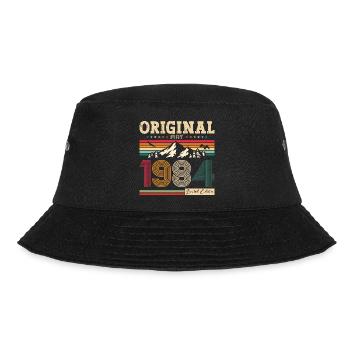 Original May 1984 Vintage 1984 Birthday 1984 - Bucket Hat - black - Front - Lela (165cm)