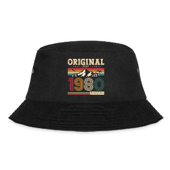 Original mai 1980 ' s Vintage 1980's Anniversaire des années 1980 - Bob - noir - Devant - Lela (165cm)