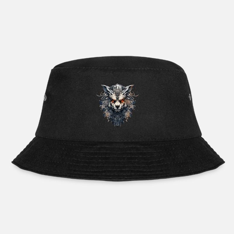 Wolfsgebilde - Bucket Hat - Schwarz