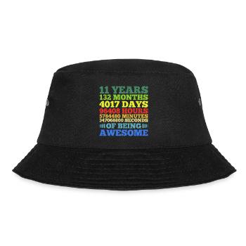 11 Years Of Being Awesome - Bucket Hat - black - Front - Lela (165cm)