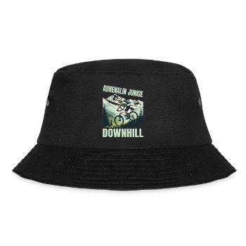 Adrenalin Junkie - MTB Downhill - Bucket Hat - Schwarz - Vorne - Lela (165cm)