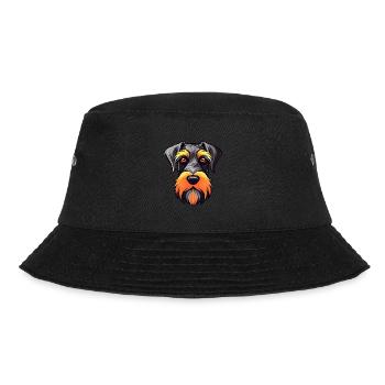 Standard Schnauzer Dog Breed Watercolor Cartoon Ka - Bucket Hat - black - Front - Lela (165cm)