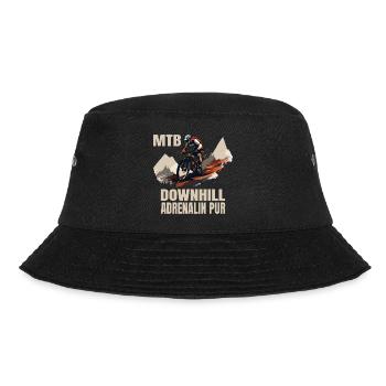 Downhill: Adrenalin pur - Bucket Hat - Schwarz - Vorne - Lela (165cm)