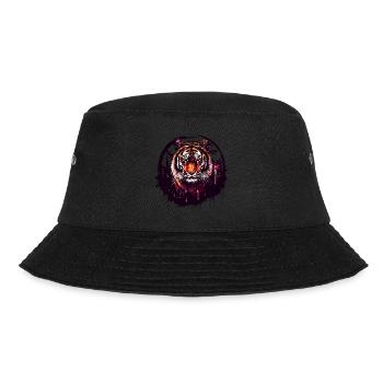 Tiger, Tiger's Head, Big Cat, Predator, Wild, Strong - Bucket Hat - black - Front - Lela (165cm)