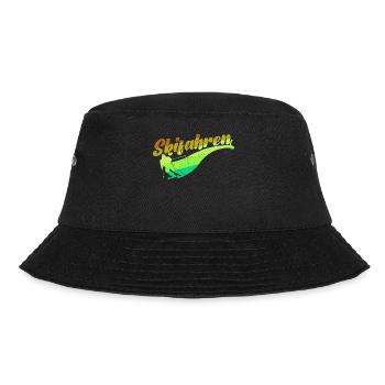 Schifahren Winter Skifahrer Wintersport Skiurlaub - Bucket Hat - Schwarz - Vorne - Lela (165cm)