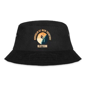 Adrenalin ist mein Treibstoff - Bucket Hat - Schwarz - Vorne - Lela (165cm)