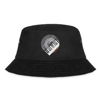 electro synth - Bucket Hat - black - Front - Lela (165cm)