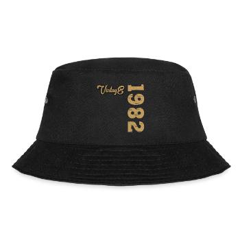 1982 Vintage - Bucket Hat - Schwarz - Vorne - Lela (165cm)