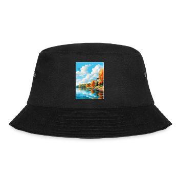 Kuopio Finlande Affiche de voyage vintage Souvenir WPA - Bob - noir - Devant - Lela (165cm)