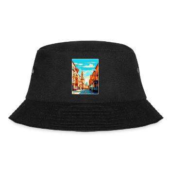 Pamplona Spain Vintage Travel Poster Souvenir WPA - Bucket Hat - black - Front - Lela (165cm)