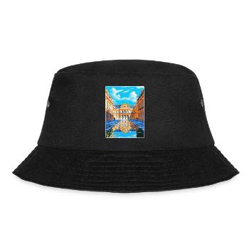 Versailles Palace France Vintage Travel Poster WPA - Bucket Hat - black - Front - Lela (165cm)