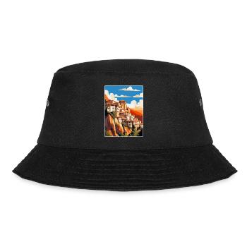 Cuenca Spain Vintage Travel Poster WPA Souvenir - Bucket Hat - black - Front - Lela (165cm)