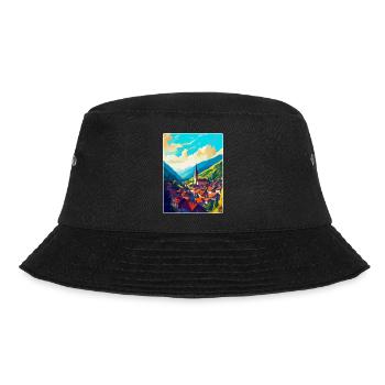 Transylvania Romania Vintage Travel Poster WPA Art - Bucket Hat - black - Front - Lela (165cm)