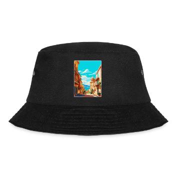 Palermo Italy Vintage Travel Poster WPA Souvenir - Bucket Hat - black - Front - Lela (165cm)