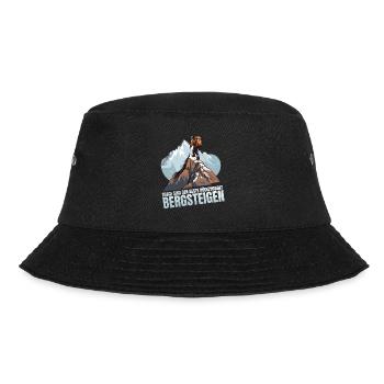 Berge sind der beste Rückzugsort - Bucket Hat - Schwarz - Vorne - Lela (165cm)