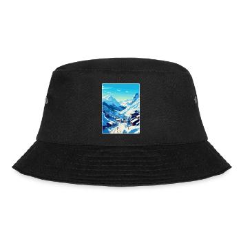 Obergurgl Autriche Affiche de voyage vintage souvenir - Bob - noir - Devant - Lela (165cm)