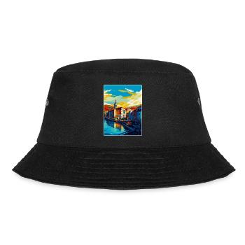 Bilbao Spain Vintage Travel Poster WPA Souvenir - Bucket Hat - black - Front - Lela (165cm)