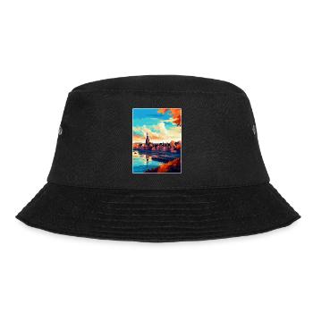 Nijmegen Netherlands Vintage Travel Poster WPA Art - Bucket Hat - black - Front - Lela (165cm)