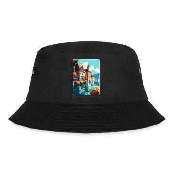Annecy France Affiche de voyage vintage WPA Souvenir - Bob - noir - Devant - Lela (165cm)
