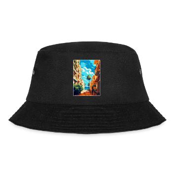 Malaga Espagne Affiche de voyage vintage WPA Souvenir - Bob - noir - Devant - Lela (165cm)