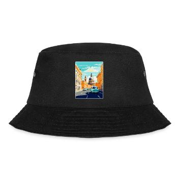 Vienna Austria Vintage Travel Poster Souvenir WPA - Bucket Hat - black - Front - Lela (165cm)