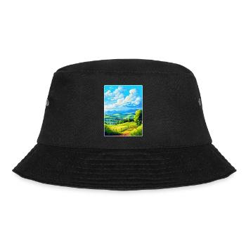 Oberpfalz Deutschland Vintage Reiseplakat WPA - Bucket Hat - Schwarz - Vorne - Lela (165cm)