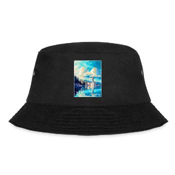 Split Kroatien Vintage Reiseplakat WPA Souvenir - Bucket Hat - Schwarz - Vorne - Lela (165cm)