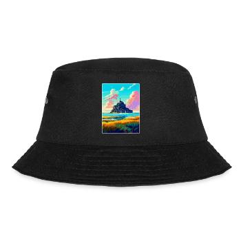 Mont Saint Michel France Vintage Travel Poster WPA - Bucket Hat - black - Front - Lela (165cm)
