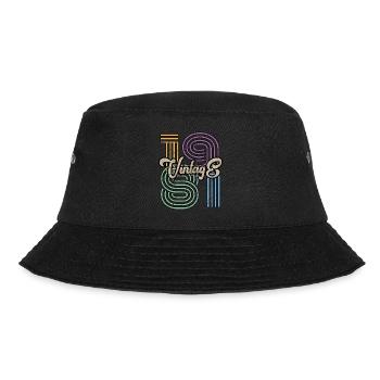 Vintage 1981 - Bucket Hat - black - Front - Lela (165cm)