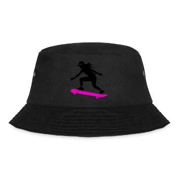 Skateboarding Frau Symbol Skateboard - Bucket Hat - Schwarz - Vorne - Lela (165cm)