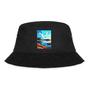Warta Mouth Poland Vintage Travel Poster Souvenir - Bucket Hat - black - Front - Lela (165cm)