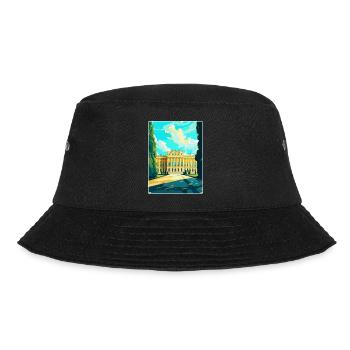 Schonbrunn Palace Austria Vintage Travel Poster - Bucket Hat - black - Front - Lela (165cm)
