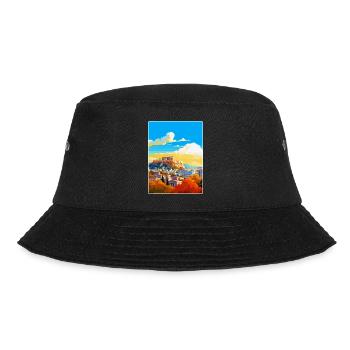 Athens Greece Vintage Travel Poster WPA Souvenir - Bucket Hat - black - Front - Lela (165cm)