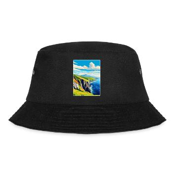 Slieve League Irlande Royaume-Uni Affiche de voyage vintage WPA - Bob - noir - Devant - Lela (165cm)