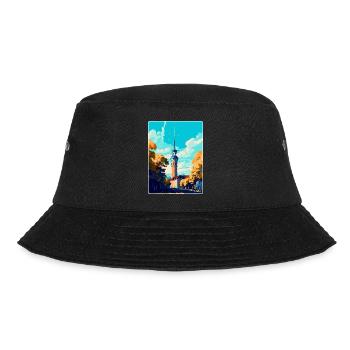 Dortmund Germany Vintage Travel Poster Souvenir - Bucket Hat - black - Front - Lela (165cm)