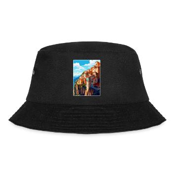 Cuenca Spain Vintage Travel Poster WPA Souvenir - Bucket Hat - black - Front - Lela (165cm)