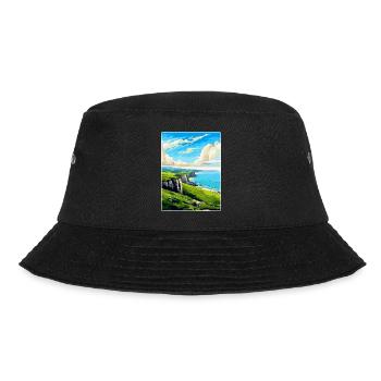 Grand Orme Pays de Galles Royaume-Uni Affiche de voyage vintage souvenir - Bob - noir - Devant - Lela (165cm)