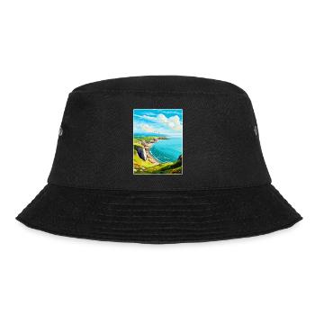 Grand Orme Pays de Galles Royaume-Uni Affiche de voyage vintage souvenir - Bob - noir - Devant - Lela (165cm)